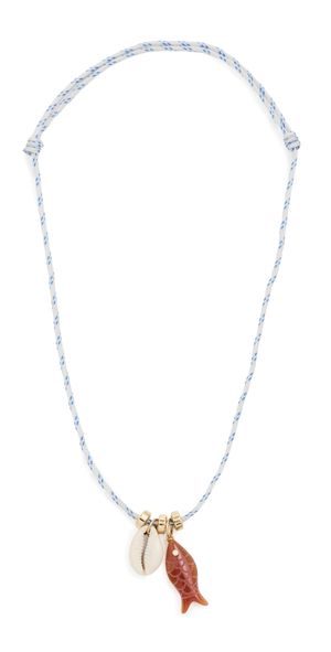 Eliou Snapper Necklace Blue One Size