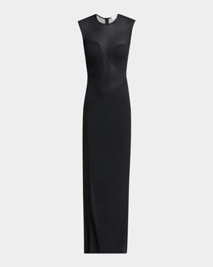 Mesh Molded Cutout Gown