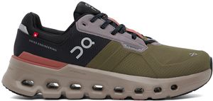 On Baskets imperméables Cloudrunner 2 kaki et noir