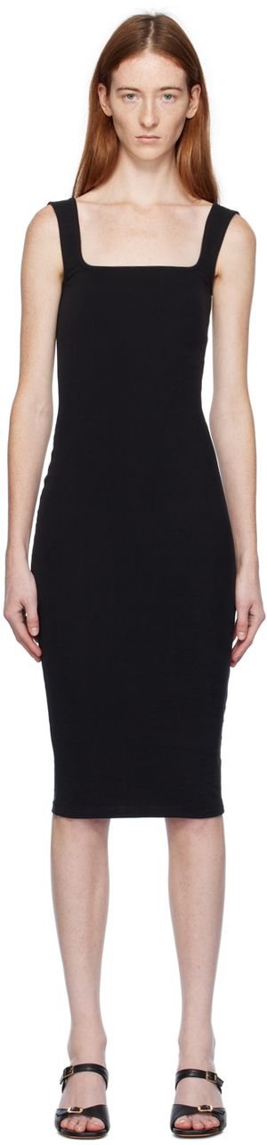 FLORE FLORE Robe midi Nur noire