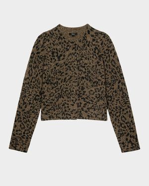 Matilda Spotted Crewneck Cardigan