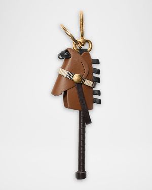 Hobby Horse Leather Bag Charm