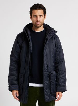 Rains - Doudoune à capuche - Taille XL - Bleu