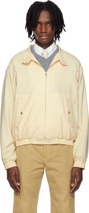AURALEE Off-White Super Fine Tropical Wool Jacket