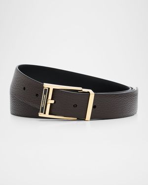 Men's Reversible & Adjustable Leather Belt