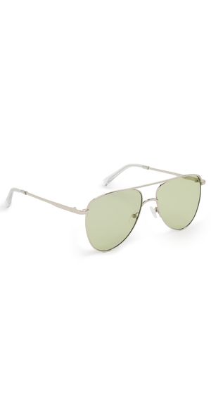 Le Specs The Duke Sunglasses Silver One Size