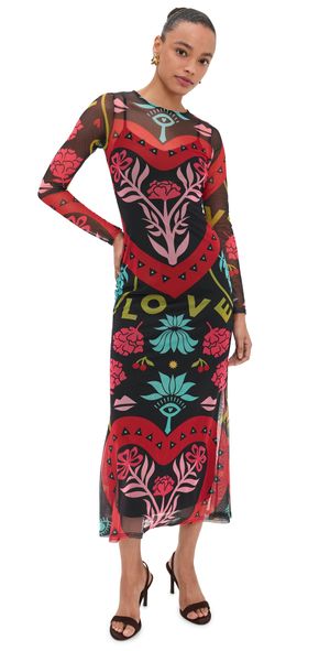 Never Fully Dressed Black Amara Mesh Dress Black 2