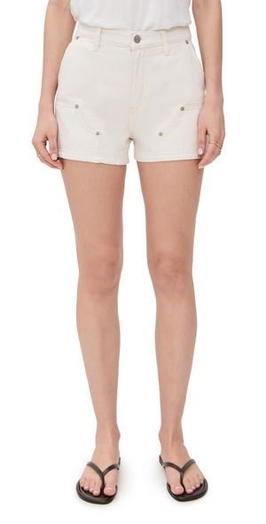 Reformation Blake High Rise 3 Utility Jean Shorts Fior Di Latte 29
