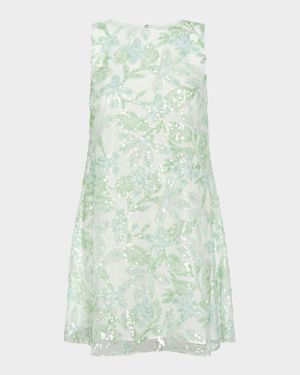 Jonah Sequined Floral Mini Dress