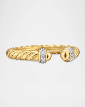 Modern Cable Band Ring in 18K Gold, 2.8mm