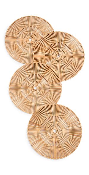 Kim Seybert Spoke Placemat Set of 4 Brown One Size