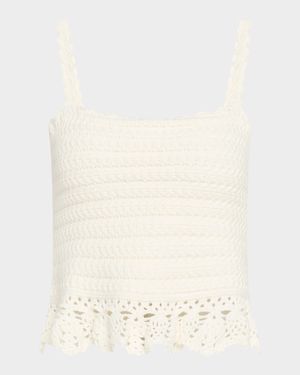 Estefania Crochet Knit Tank Top