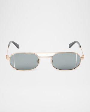 Lynn Oval Metal Sunglasses