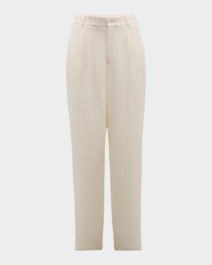 Men's Pleated Wool-Blend Suit Pants