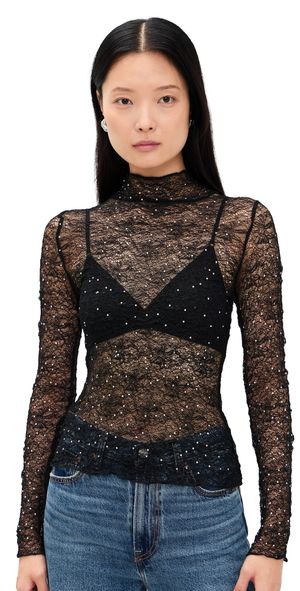 ASTR the Label Kyra Top Black M