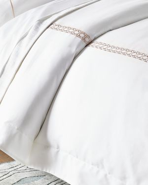 Cane II Embroidered 2-Piece Twin Duvet Set