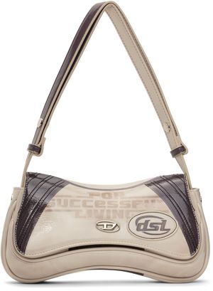 Diesel Off-White & Gray Play-Glossy Clutch