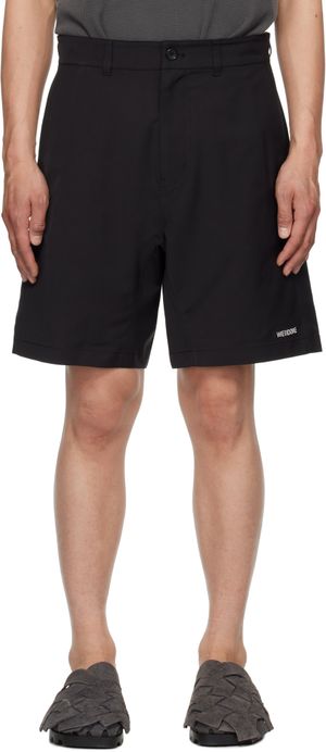 We11done Black Classic Shorts