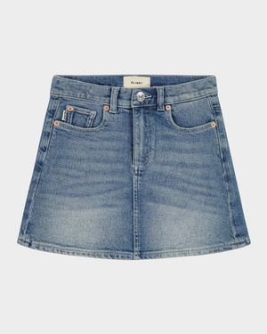 Girl's Jenny Denim Mini Skirt, Size 7-14