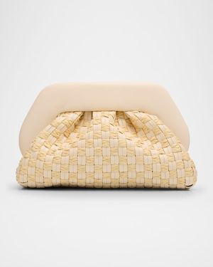 Tia Woven Vegan Fabric Clutch Bag