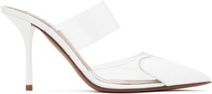 ALAÏA White Le Coeur Mules