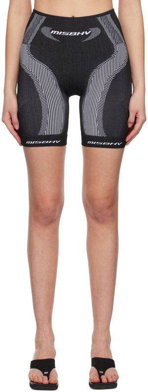 MISBHV Black & White Active Sport Shorts