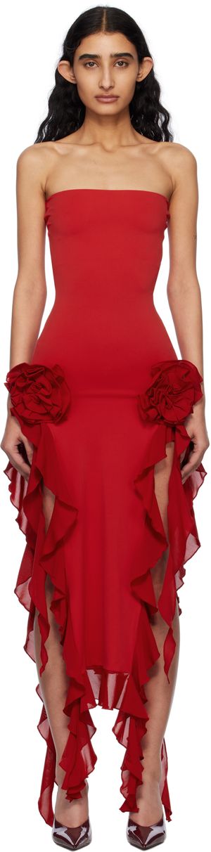 Fancì Club Robe longue de soirée 'The Thieves' rouge