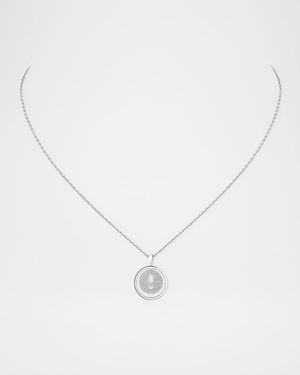 Lucky Move 18k White Gold Diamond Necklace