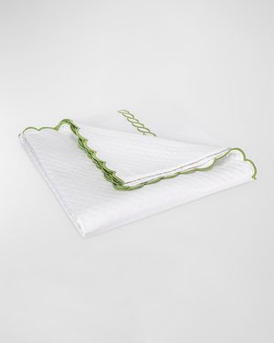 Classic Chain Scallop Matelasse King Coverlet