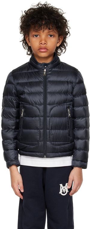 Moncler Enfant Kids Navy Acorus Down Jacket