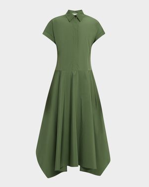 Organic Cotton Poplin Midi Shirtdress