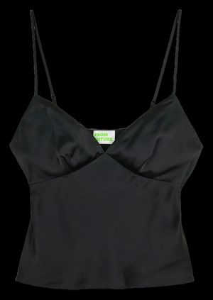 From Future - Caraco droit en soie - Taille 42 - Noir