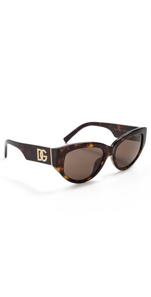 Dolce & Gabbana Cateye Sunglasses Havana One Size