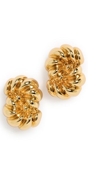 Julietta Loulou Earrings Gold One Size