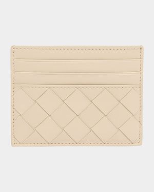 Intrecciato Leather Card Holder