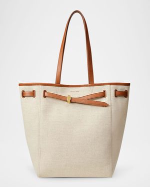 Dash Canvas & Leather North-South Tote Bag