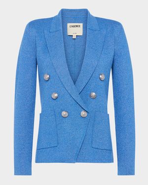 Kenzie Metallic Knit Blazer