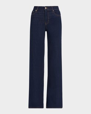 Le Slim Palazzo Long Jeans