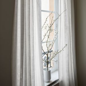 Madura - Rideau à oeillets - Taille 350x280 - Blanc