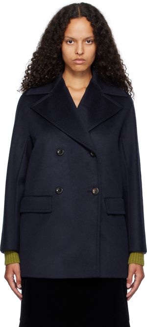 Max Mara Caban Kent bleu marine - Studio