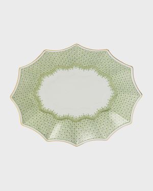 Apple Lace 12-Sided Lobed Medium Tray