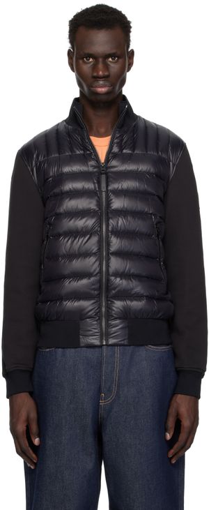 MACKAGE Black Collin-R Mixed Media Nano Down Bomber Jacket