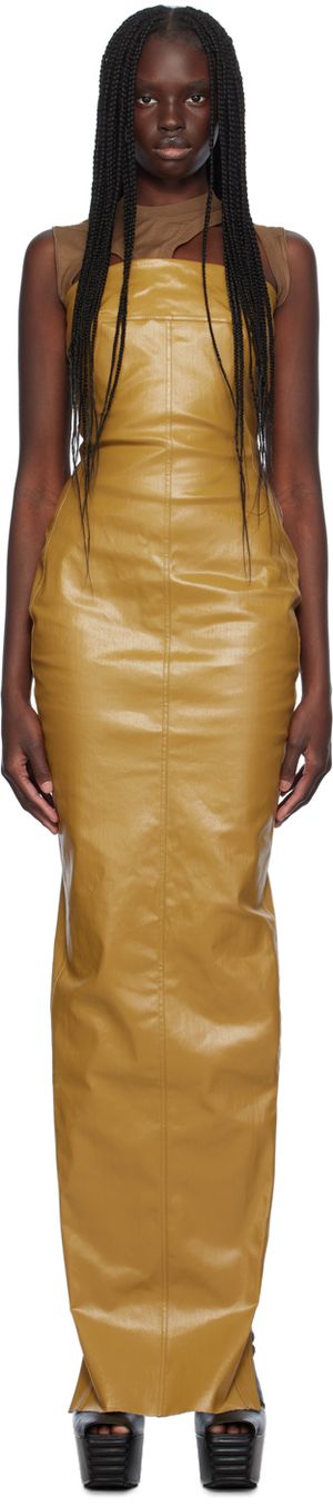 Rick Owens Robe de soirée de style bustier brun clair - Porterville