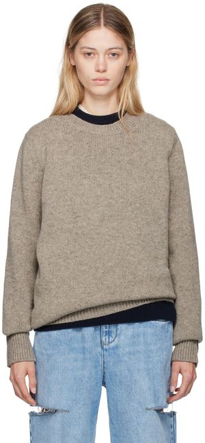 Maison Margiela Beige Shetland Wool Sweater