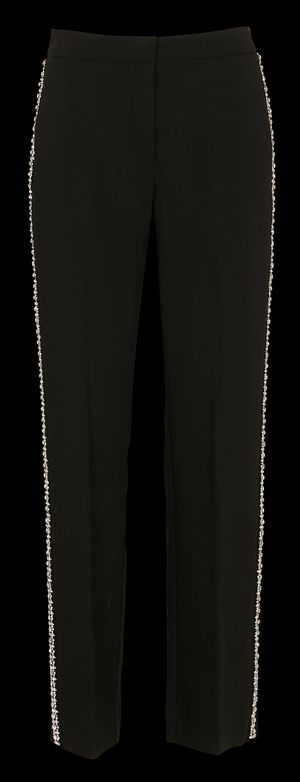 Ba&sh - Pantalon droit à strass - Taille 42 - Noir