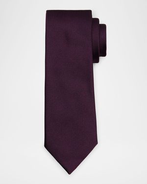 Men's Tonal Micro-Grid Tie