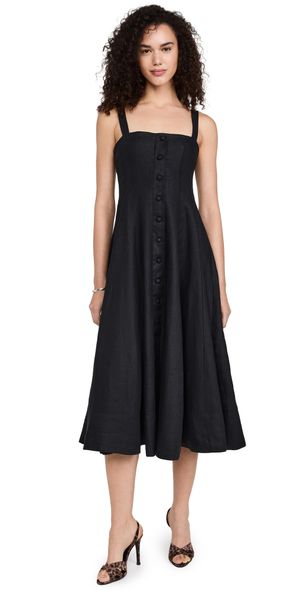 FAITHFULL Corbiere Dress Black L