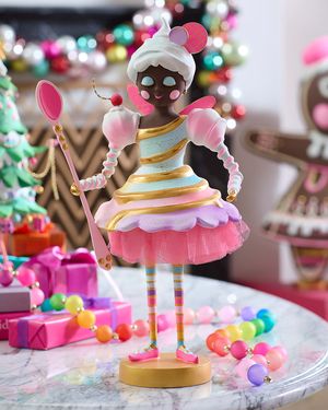 Black Lickowish Tabletop Figurine, 16"