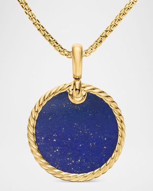 DY Elements Disc Pendant in 18K Gold, 24mm