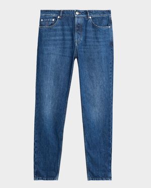 Men's Slim Light-Wash Denim Jeans